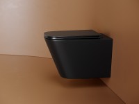 Унитаз Ceramicanova Union CN4009TMB подвесной Черный матовый с сиденьем Микролифт фарфор подвесной