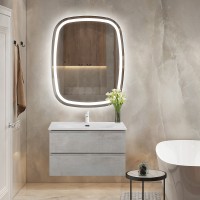 Тумба под раковину Cezares Molveno 90 MOLVENO-90-2C-SO-BET подвесная Beton МДФ / ЛДСП
