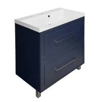 Тумба с раковиной Azario Беллони 80/2Н CS00098087 цвет Синий