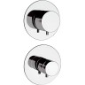 Смеситель для душа Remer Minimal Thermo NT94C с термостатом Хром латунь встраиваемый
