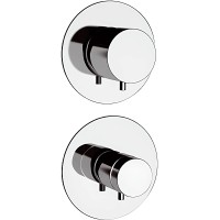 Смеситель для душа Remer Minimal Thermo NT94C с термостатом Хром латунь встраиваемый