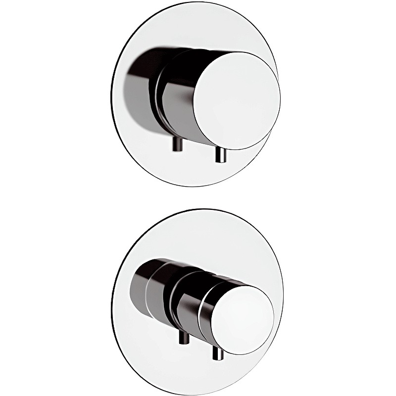 Смеситель для душа Remer Minimal Thermo NT94C с термостатом Хром латунь встраиваемый