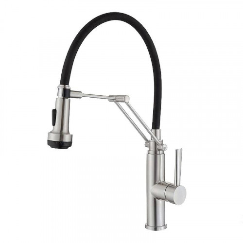 Смеситель для кухни Emar Steel ЕСВ 7012 цвет Сатин