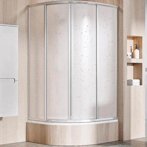 Душевой уголок Ravak Supernova SKCP4-90 Sabina 90x90 31177VU0011 профиль Сатин витраж пластик Pearl