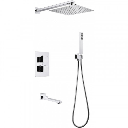 Душевая система Abber Daheim AF8250 с термостатом Хром латунь встраиваемый