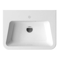 Раковина Ravak 10° 65 XJI01165000 Белая искусственный камень (литьевой мрамор) подвесная, полувстраиваемая