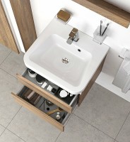 Раковина Ravak 10° 65 XJI01165000 Белая искусственный камень (литьевой мрамор) подвесная, полувстраиваемая