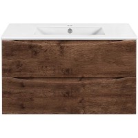 Тумба под раковину Vincea Mia Slim 90 VMC-2MC900S1RW подвесная R.Wood МДФ / ЛДСП