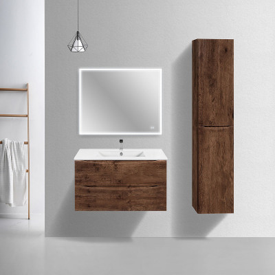 Тумба под раковину Vincea Mia Slim 90 VMC-2MC900S1RW подвесная R.Wood МДФ / ЛДСП