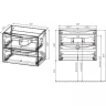 Тумба под раковину Vincea Mia Slim 90 VMC-2MC900S1RW подвесная R.Wood МДФ / ЛДСП
