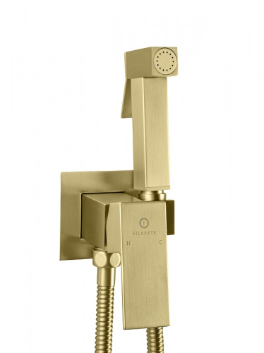 Гигиенический душ со смесителем FILARETE Fing FL101MG цвет Золото матовое