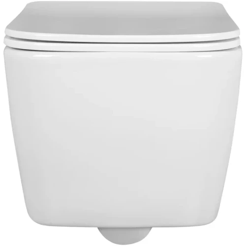 Комплект унитаза Aquatek Либра New AQ1148N-00 с инсталляцией Grohe Rapid SL 38721001 с сиденьем Микролифт и клавишей смыва Хром фарфор подвесной