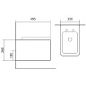 Комплект унитаза Aquatek Либра New AQ1148N-00 с инсталляцией Grohe Rapid SL 38721001 с сиденьем Микролифт и клавишей смыва Хром фарфор подвесной