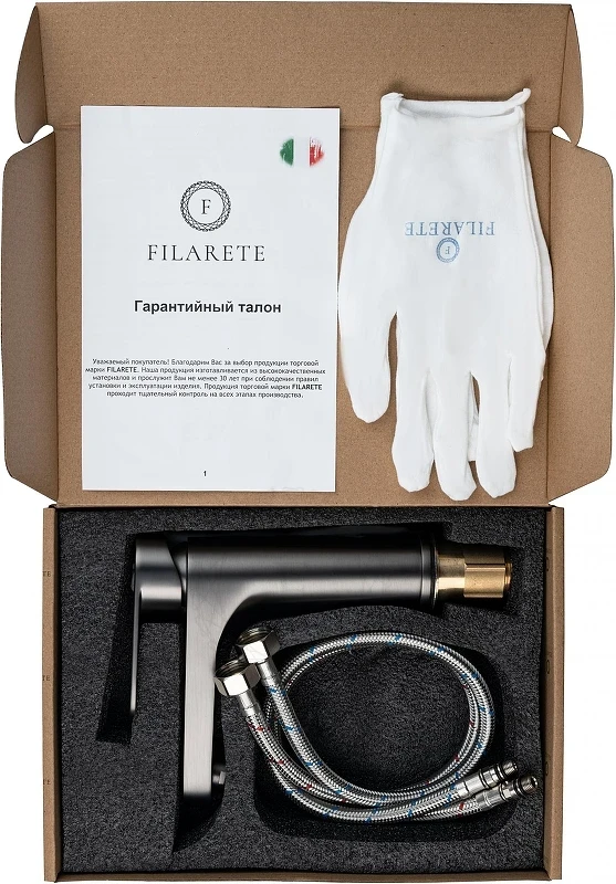 Смеситель для раковины FILARETE Retta FL5030BG цвет Графит