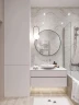 Зеркало Art&Max Sanremo 80 AM-San-800-DS-F-Nero с подсветкой цвет Черный с сенсорным выключателем