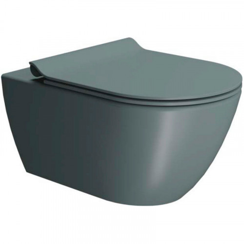 Унитаз GSI Pura 881504 подвесной Agave opaco без сиденья фаянс подвесной