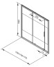 Шторка на ванну Aquanet Practic AE10-B-175H150U-CP 175 273603 профиль Хром стекло прозрачное с шелкографией