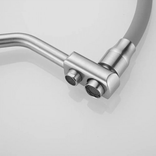 Смеситель для кухни Rose R858L цвет Сатин Серый