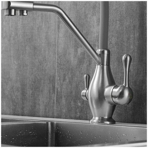 Смеситель для кухни Rose R858L цвет Сатин Серый