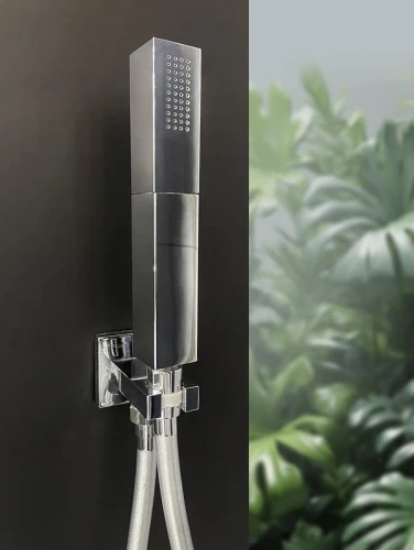 Душевая система AltroBagno Cascata 040101 Cr с термостатом цвет Хром