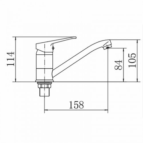 Смеситель для кухни Fashun A4515-2 цвет Хром