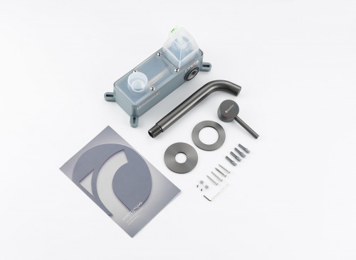 Смеситель для раковины Knotlor Eclipse SS-25/GM цвет Вороненая сталь