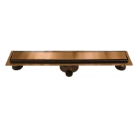 Душевой лоток AltroBagno Livello 60 071238 BC с решеткой цвет Медь матовая / под плитку