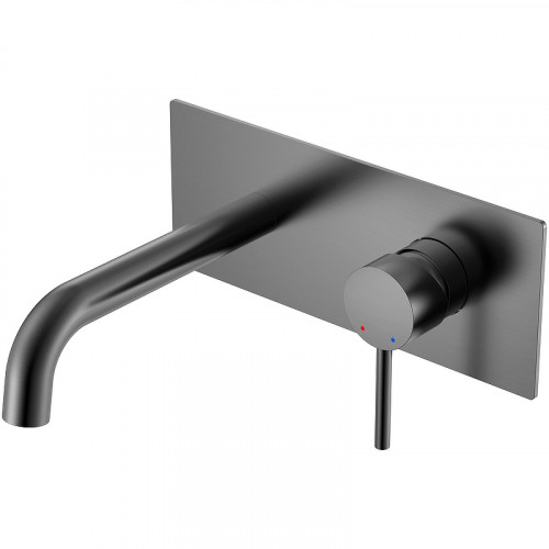 Смеситель для раковины Berges Ventas R 076015 Оружейная сталь латунь встраиваемый