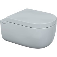 Комплект унитаза с инсталляцией Berges Novum 043204 с сиденьем Микролифт и Черной SoftTouch клавишей смыва фарфор подвесной