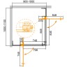 Душевой уголок Cezares Slider 110х100 SLIDER-AH-2-90/100-100/110-C-Cr профиль Хром стекло прозрачное