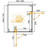 Душевой уголок Cezares Slider 110х100 SLIDER-AH-2-90/100-100/110-C-Cr профиль Хром стекло прозрачное
