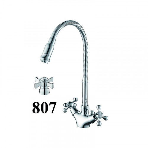 Смеситель для кухни D-Lin D153807-Q цвет  Хром