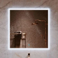 Зеркало Alavann Emma 80 ALV0065001 с подсветкой цвет Белый с сенсорным выключателем
