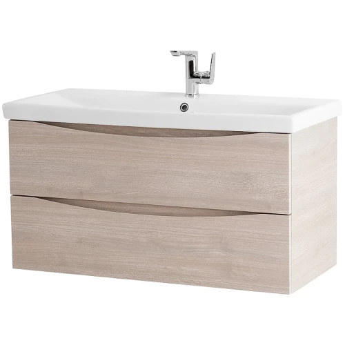 Тумба под раковину BelBagno Marino-Cer 100 MARINO-CER-1000-2C-SO-RG-P подвесная Rovere Grigio МДФ / ЛДСП