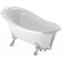 Ванна из искусственного камня Veragio Gialetta 170x80 26931 ножки Хром