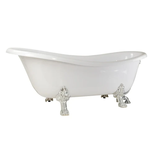 Ванна из искусственного камня Veragio Gialetta 170x80 26931 ножки Хром