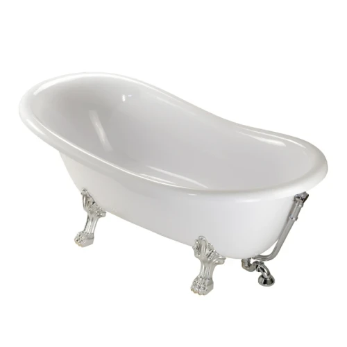 Ванна из искусственного камня Veragio Gialetta 170x80 26931 ножки Хром