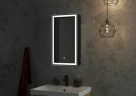 Зеркальный шкаф Континент Mirror Box black Led 35 L МВК063 с подсветкой Черный МДФ / ЛДСП, стекло