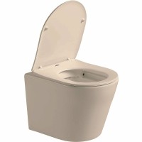 Унитаз Vincea Piatti VT1-11SMC подвесной Капучино матовый с сиденьем Микролифт фарфор подвесной