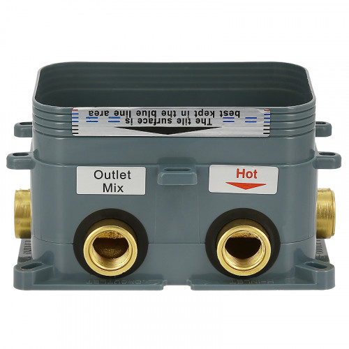 Душевая система ALMAes Khabur TVZ-0897 с термостатом Черная матовая латунь встраиваемый