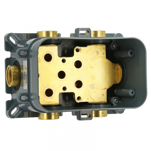 Душевая система ALMAes Khabur TVZ-0897 с термостатом Черная матовая латунь встраиваемый