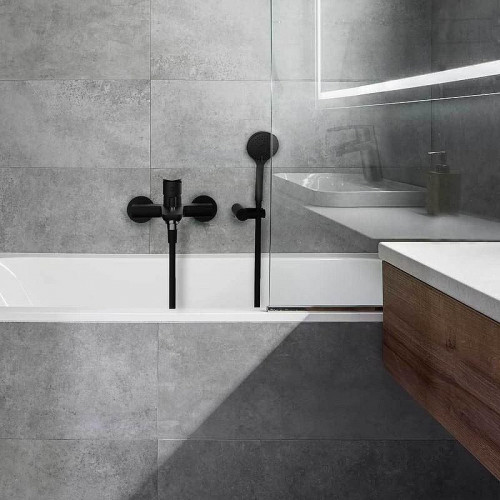 Смеситель для ванны Ramonsoler New Fly 570502BTNM Черный матовый