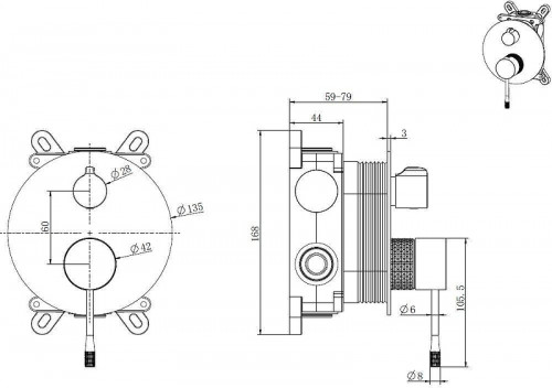 Смеситель для душа Allen Brau Priority 5.31C11-MG цвет Серый