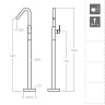 Смеситель для раковины Ramonsoler Alexia 367602SNC Никель брашированный