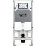 Комплект унитаза с инсталляцией WeltWasser AMBERG 506 ST + SALZBACH 043 MT-GR + AMBERG RD-WT 10000011585 цвет Серый матовый с сиденьем Микролифт и клавишей смыва цвет Белый