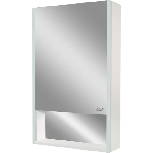 Зеркальный шкаф Континент Filit White 50 L МВК186 с подсветкой Белый МДФ / ЛДСП, стекло