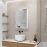 Зеркальный шкаф Континент Filit White 50 L МВК186 с подсветкой Белый МДФ / ЛДСП, стекло