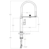 Смеситель для кухни Ramonsoler Kitchen Magnet 898801MCNM Черный матовый