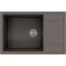 Кухонная мойка Florentina Липси 78 XL 20.505.D0780.102 Черная со смесителем Haiba HB4113-7 Черный