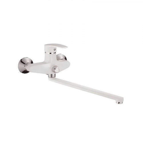 Смеситель для ванны Shevanik S5022F универсальный цвет Белый Хром